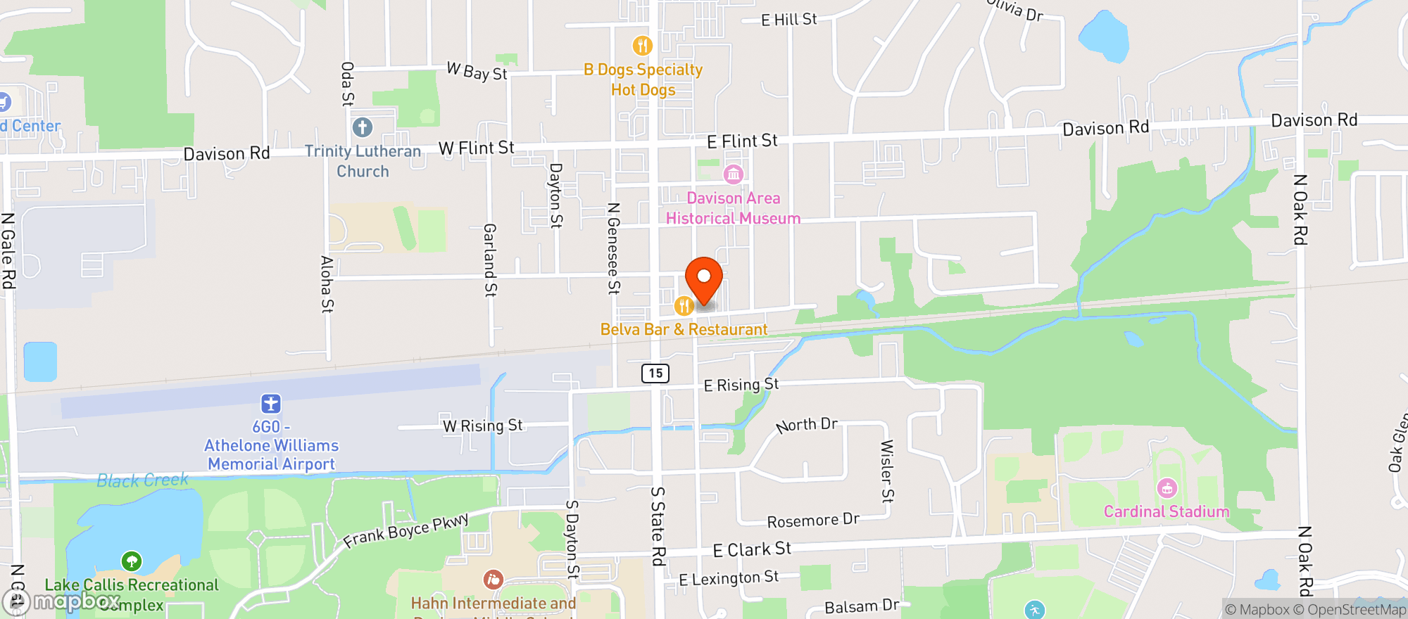 Map showing Davison Hotel #0