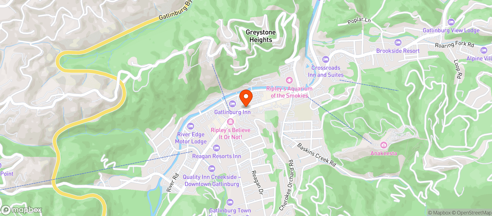 Map showing Loco Burro Fresh Mex Cantina