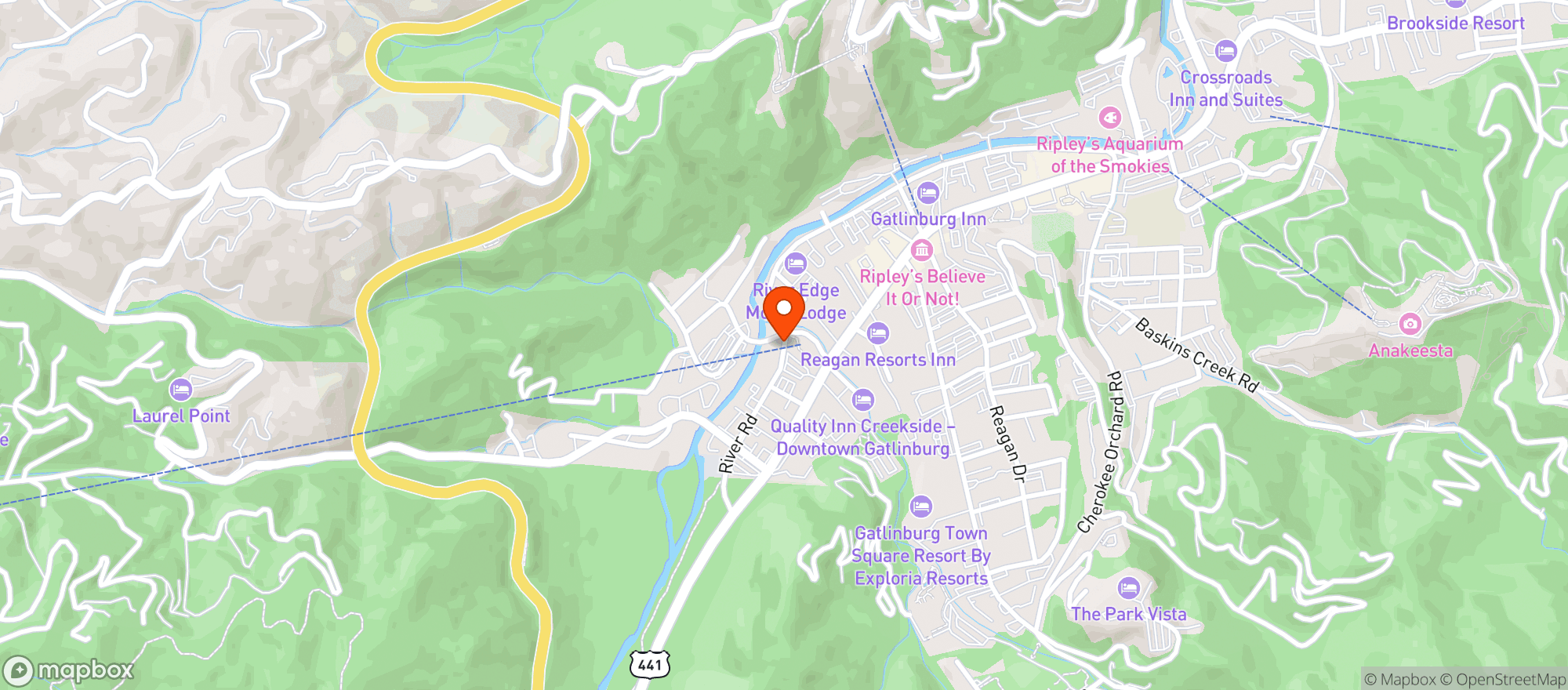 Map showing Big Daddy's Pizzeria