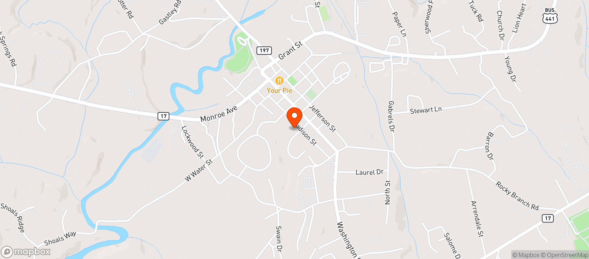 Map showing Milton Park At LaPrades