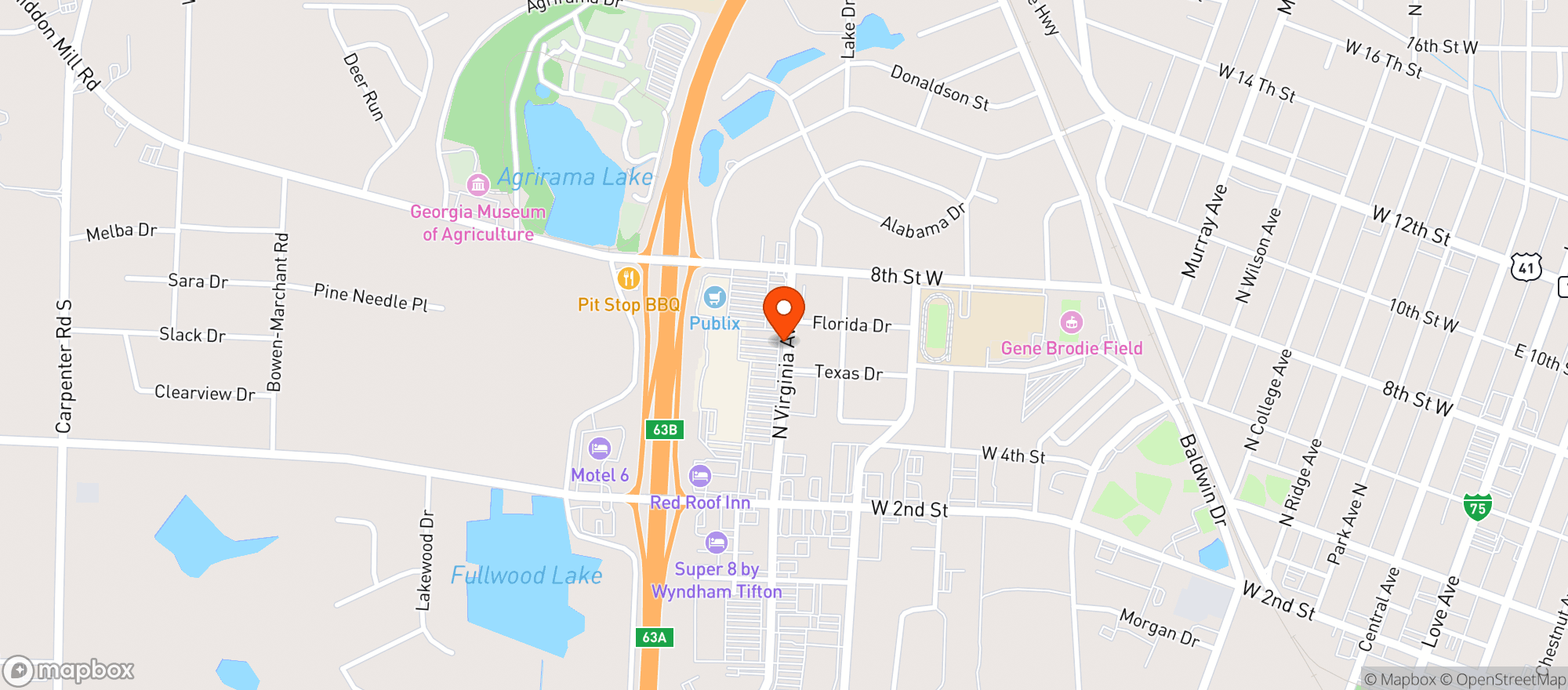 Map showing Gnc
