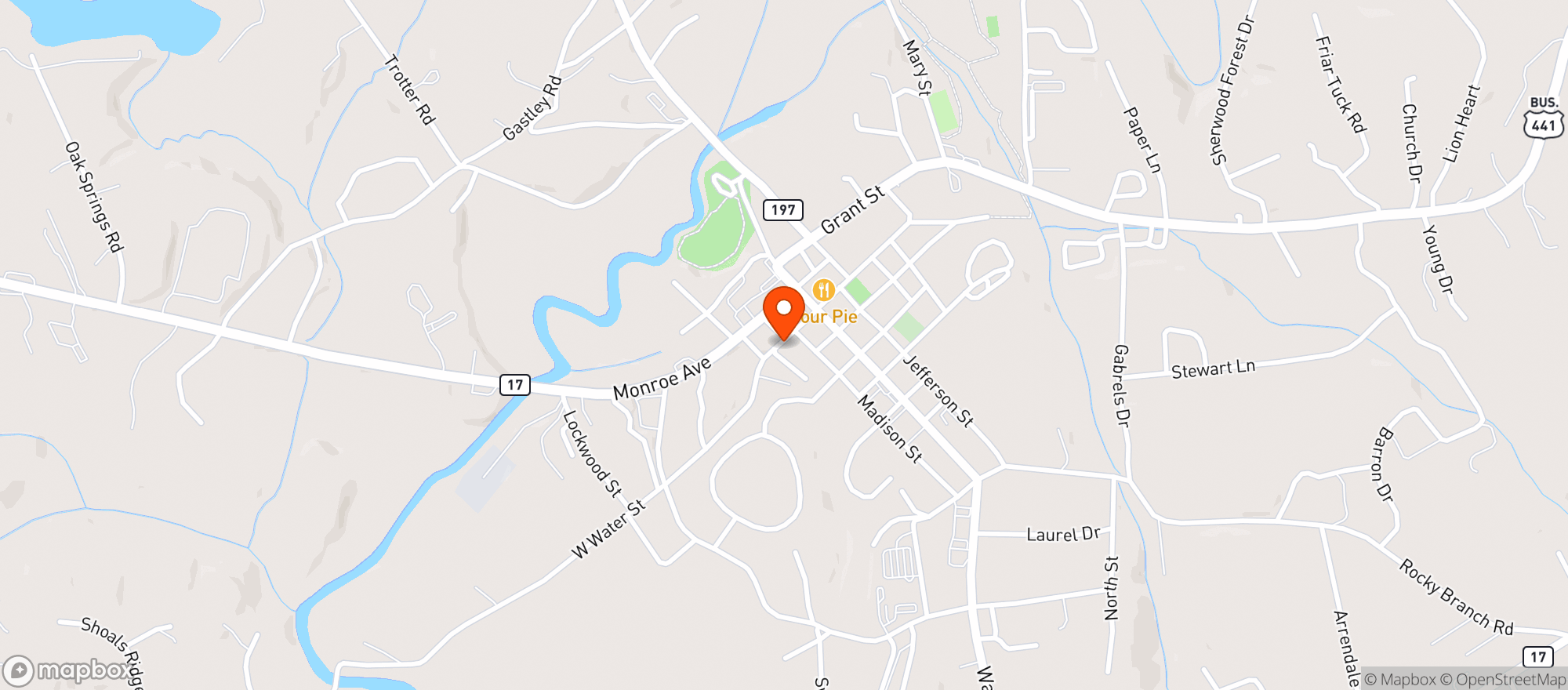 Map showing Old Towne Pub
