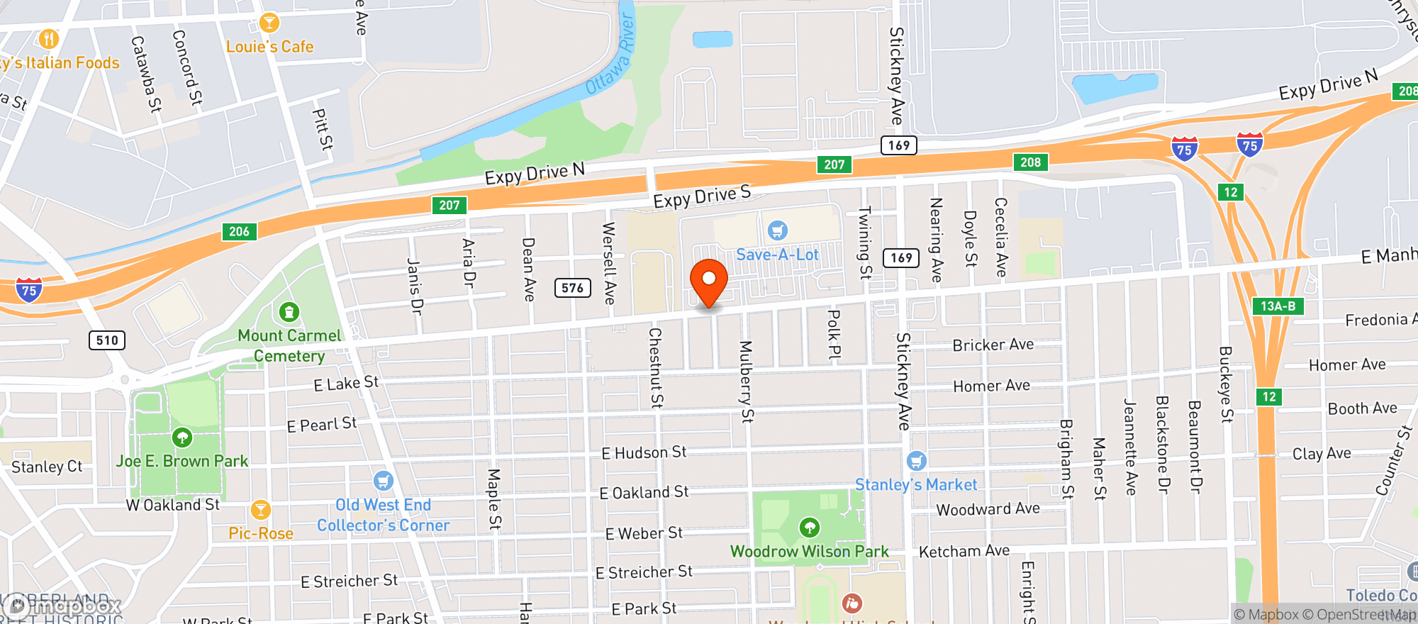 Map showing Cheers Liquor