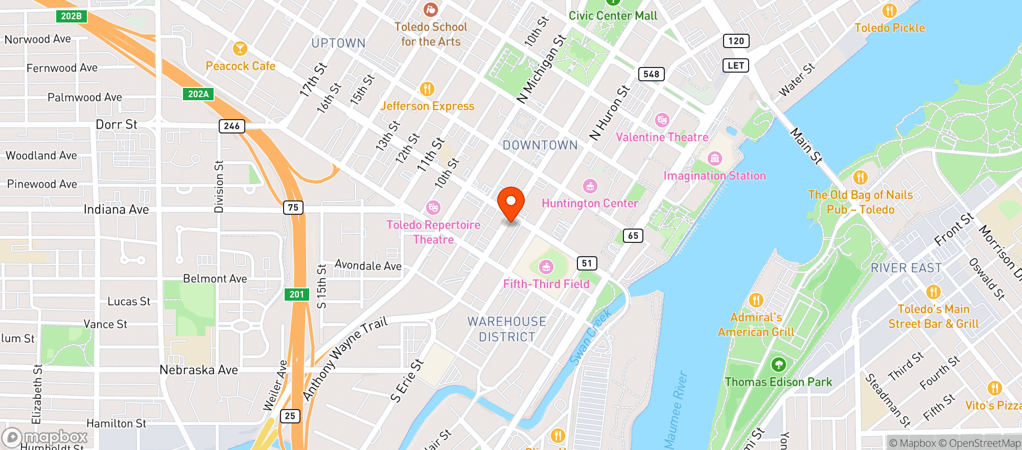 Map showing Hannons Block