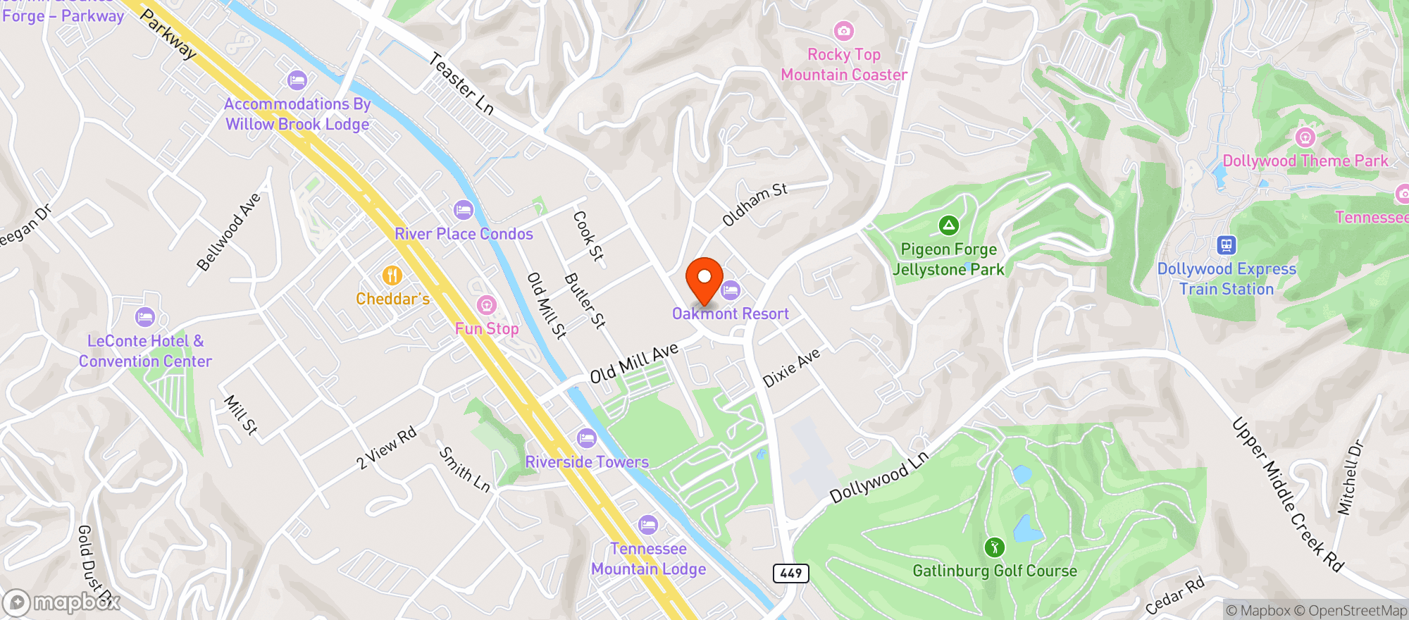 Map showing Elev8D Dispensary