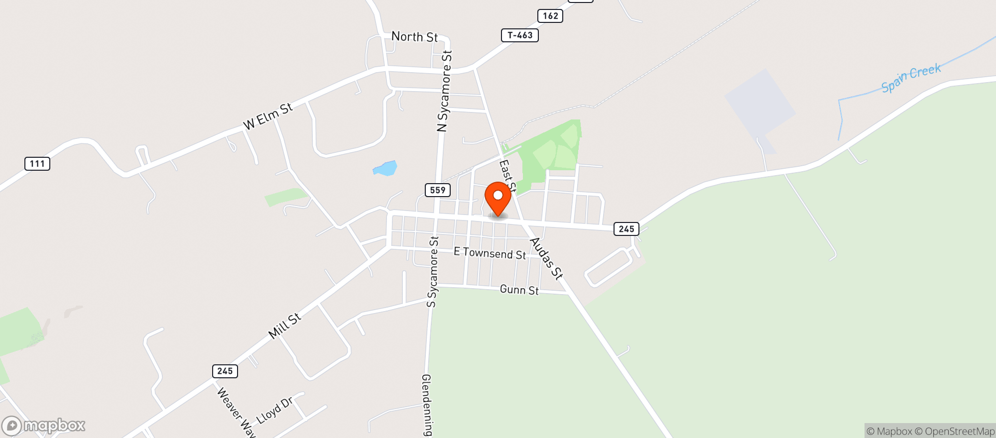 Map showing Steves Market & Deli
