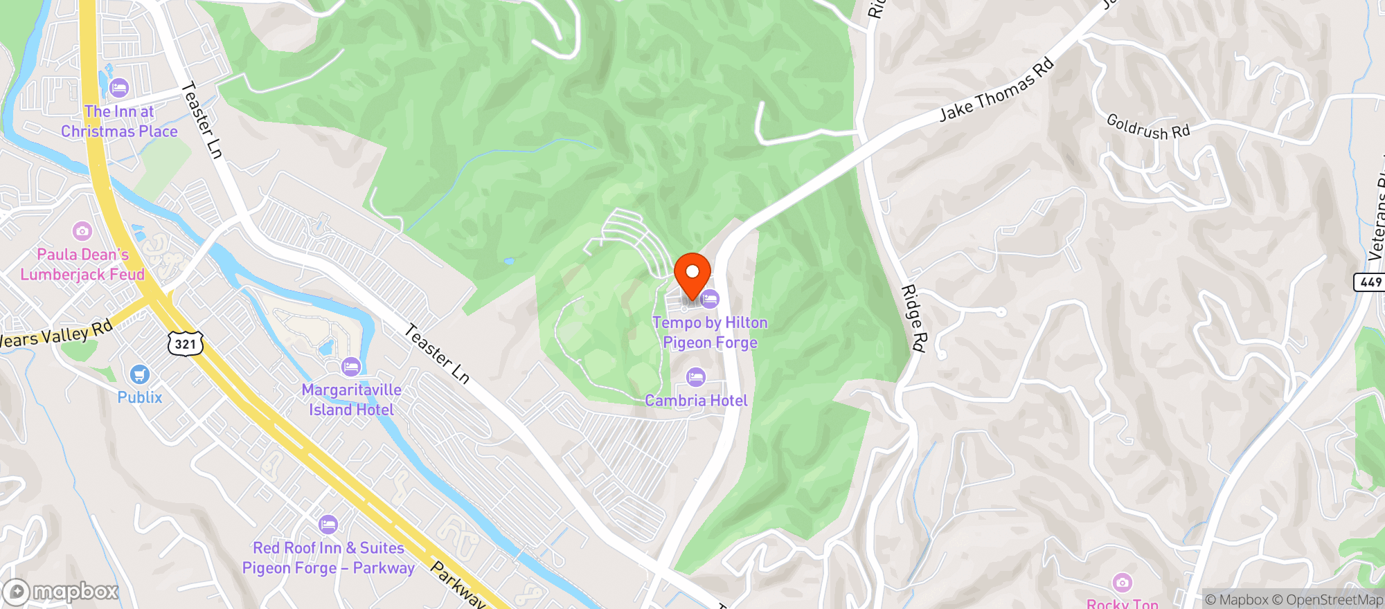 Map showing Embassy Suites #115