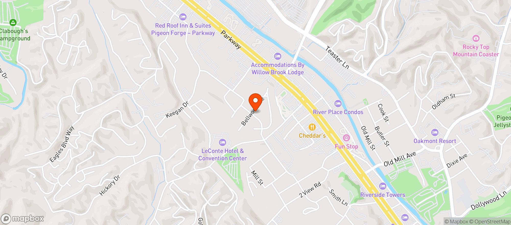 Map showing Food City K Vat