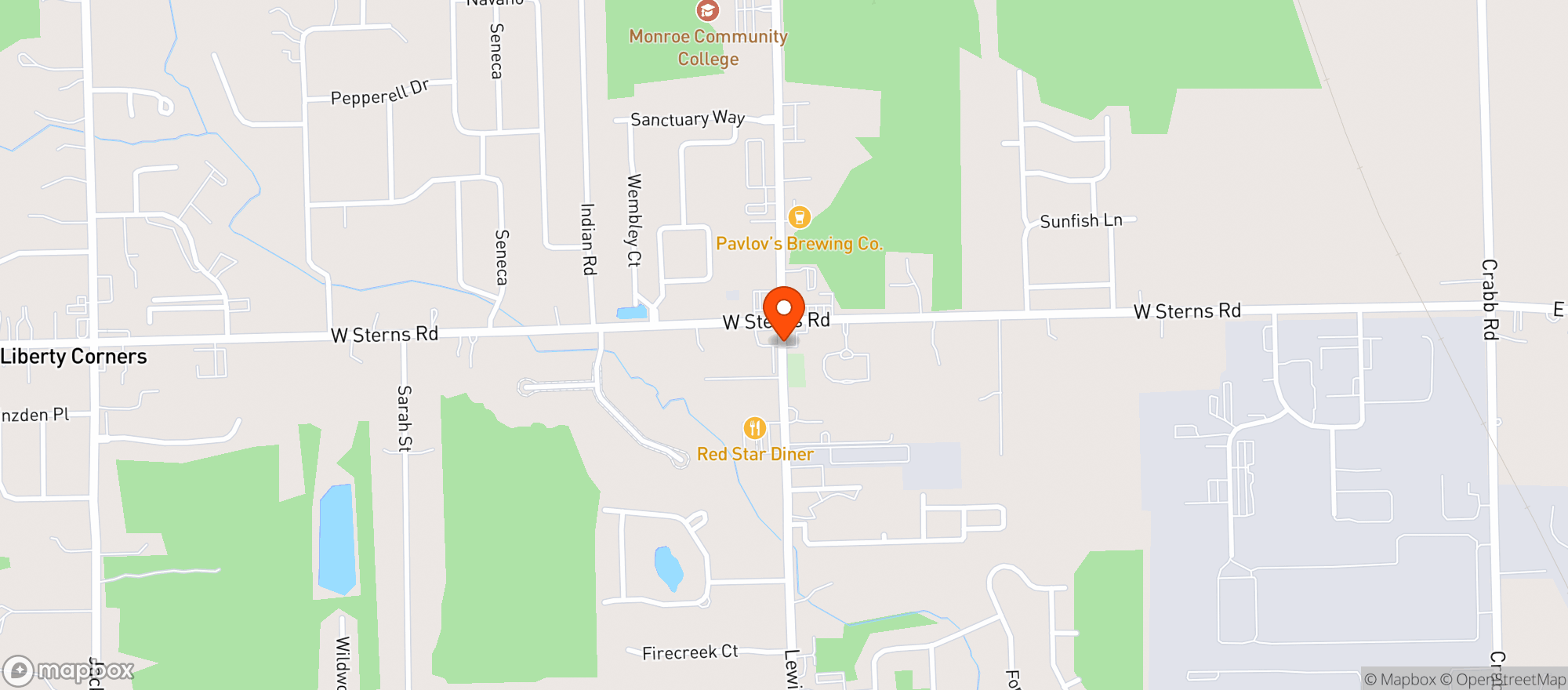 Map showing Liquor Cabinet