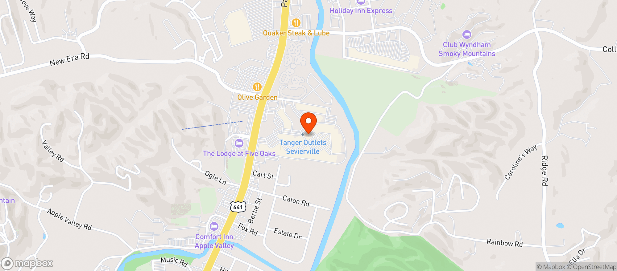 Map showing The Chop House