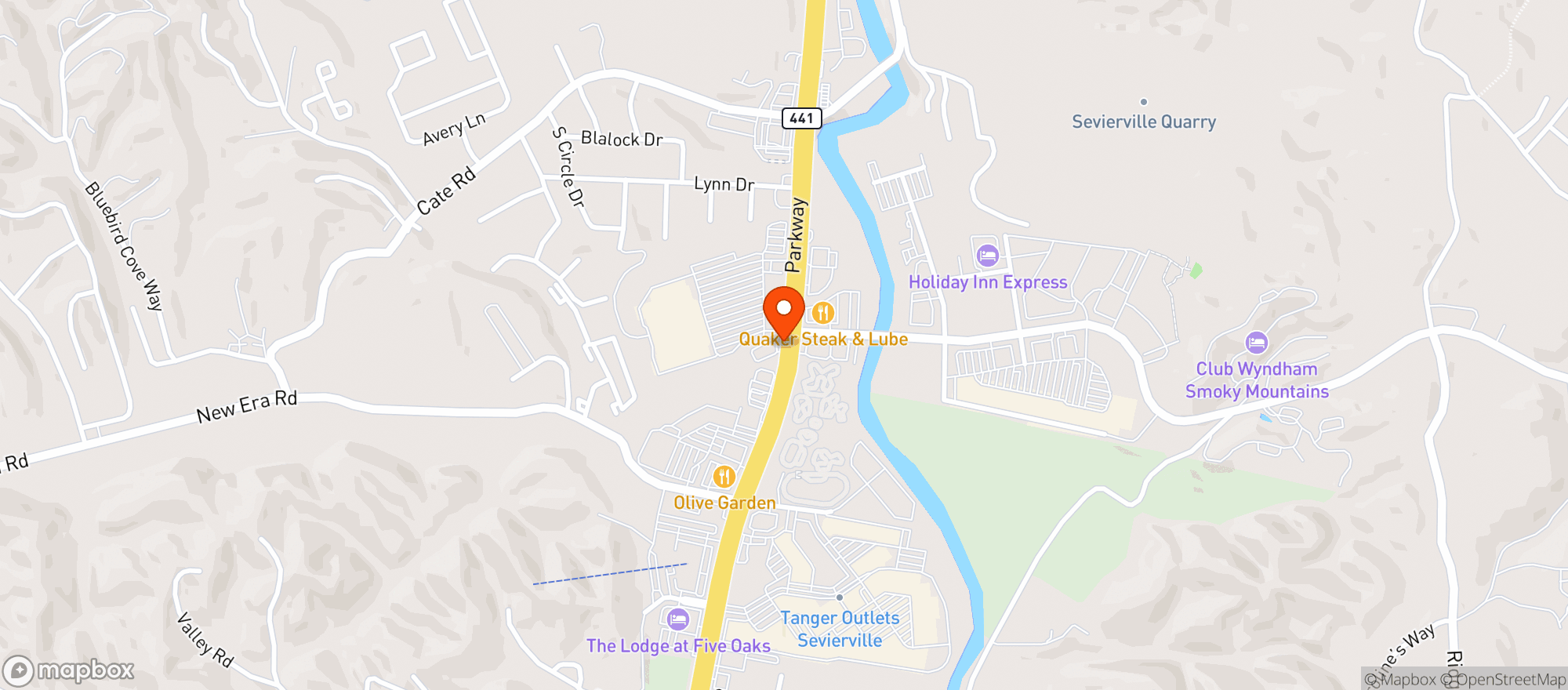 Map showing Walmart Supercenter