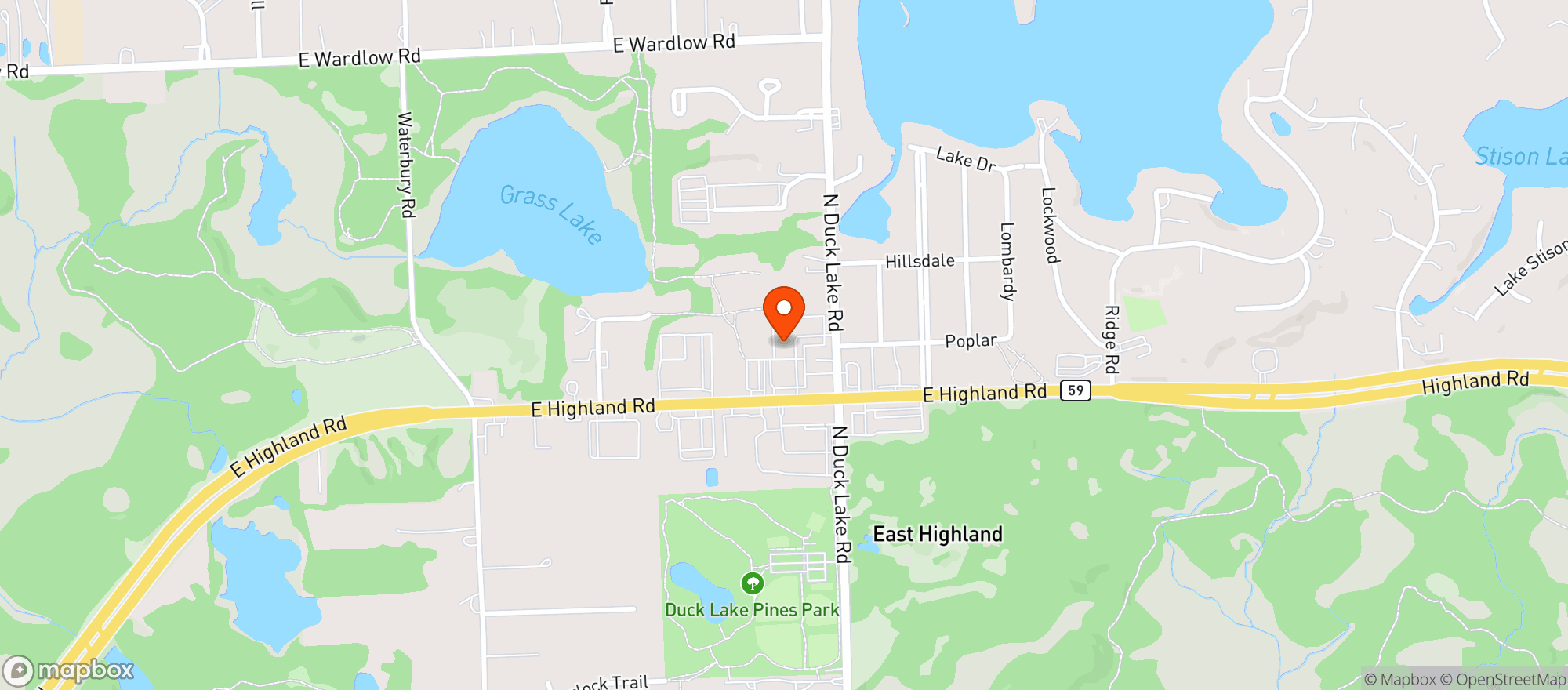 Map showing Spring Valley Party Store