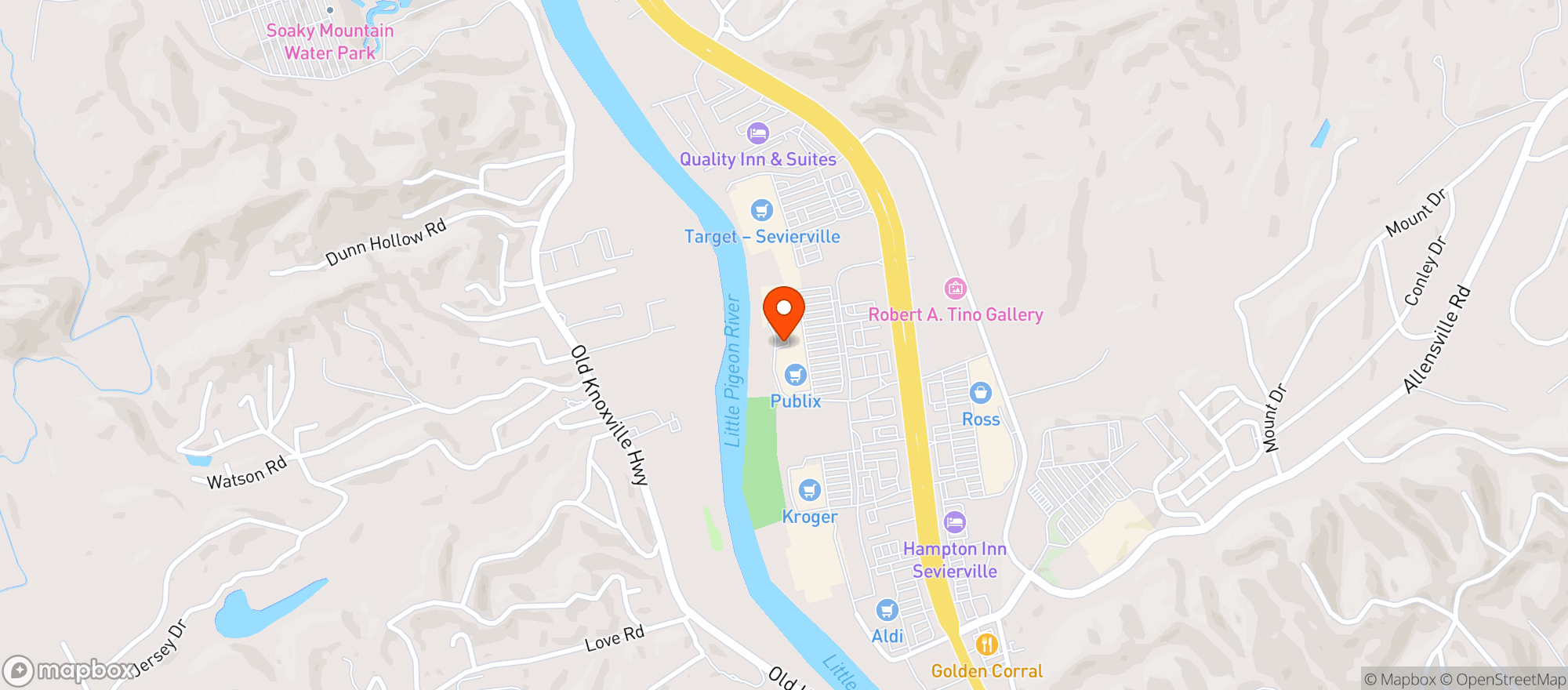 Map showing Publix