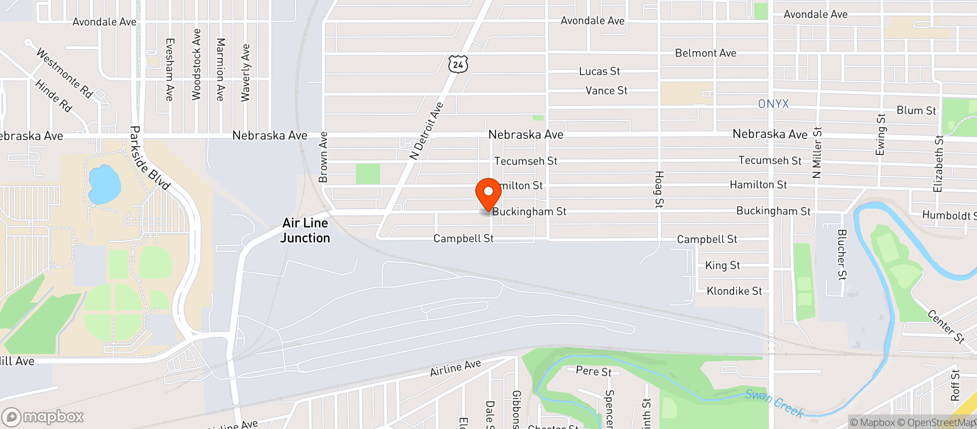 Map showing Watkins Carryout
