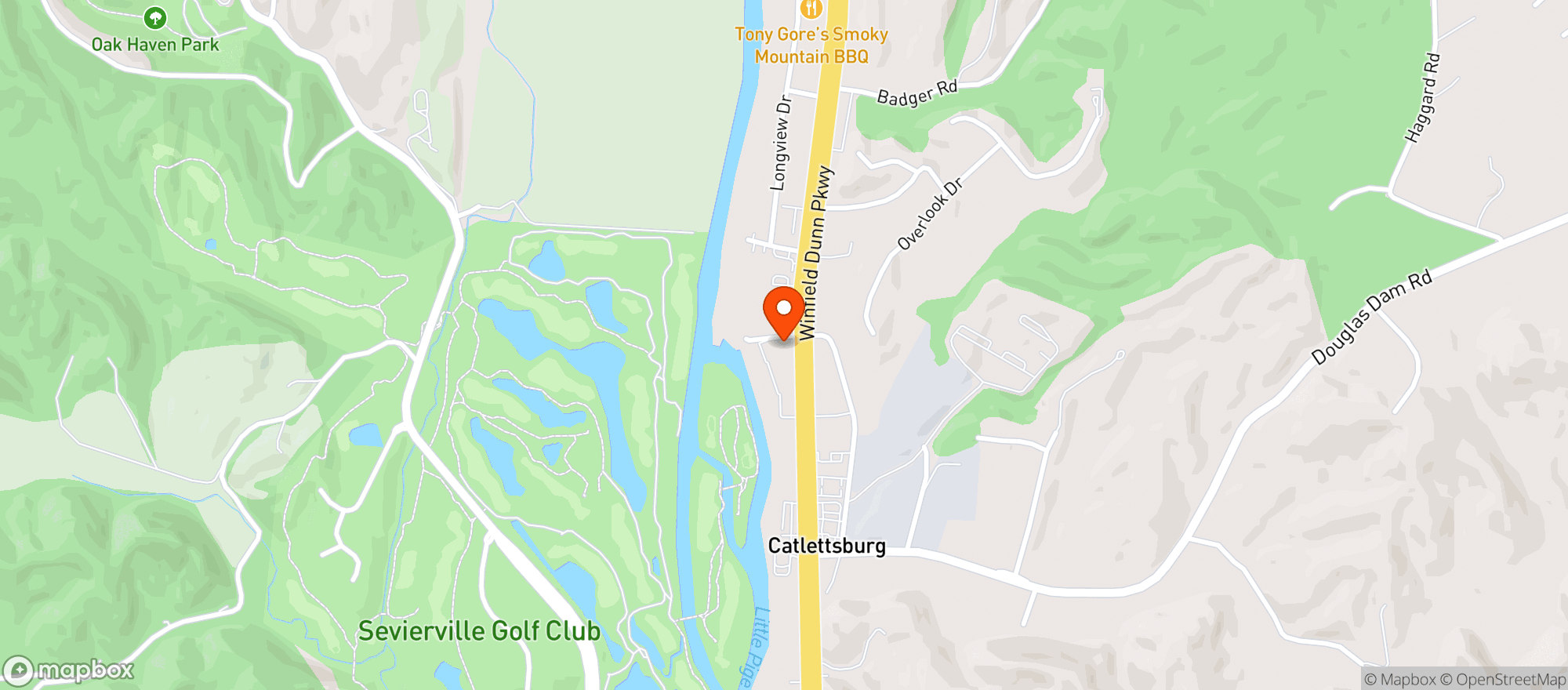 Map showing THE NEIGHBORHOOD BEER HOUSE