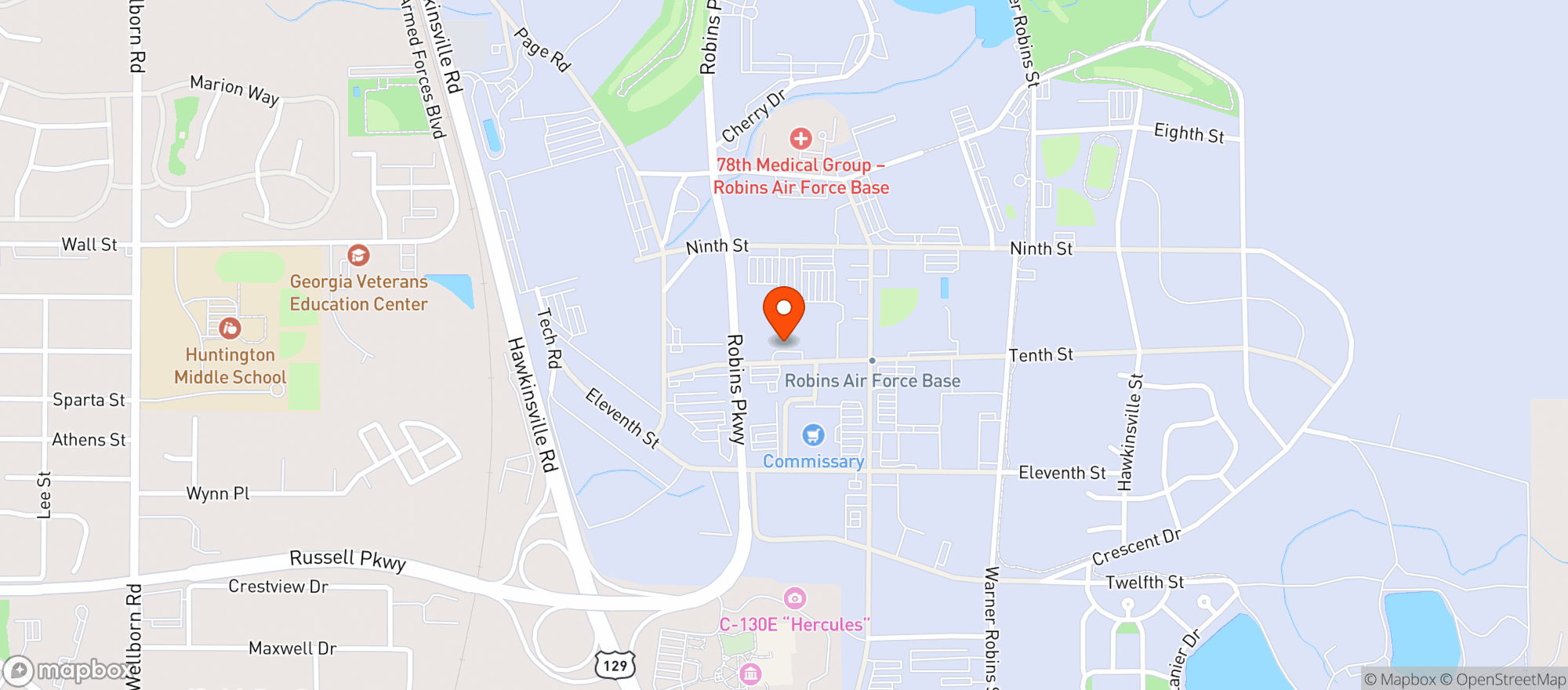 Map showing Gnc
