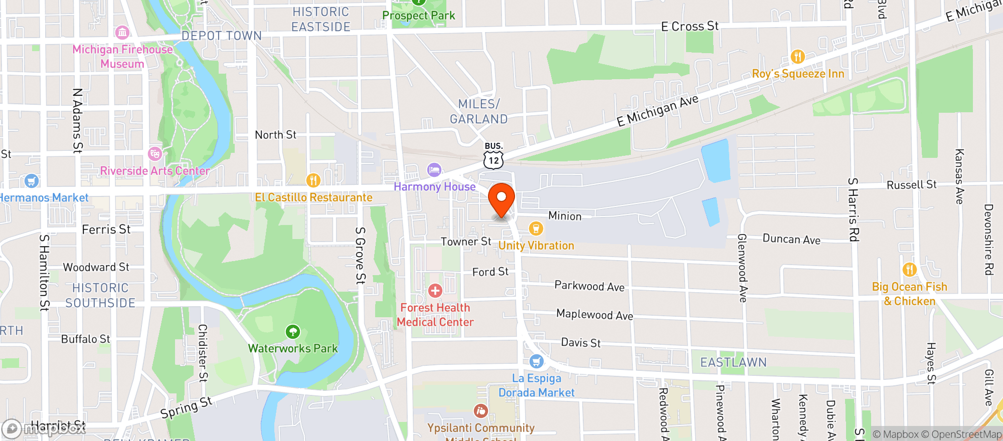 Map showing House Of Dank Ypsilanti
