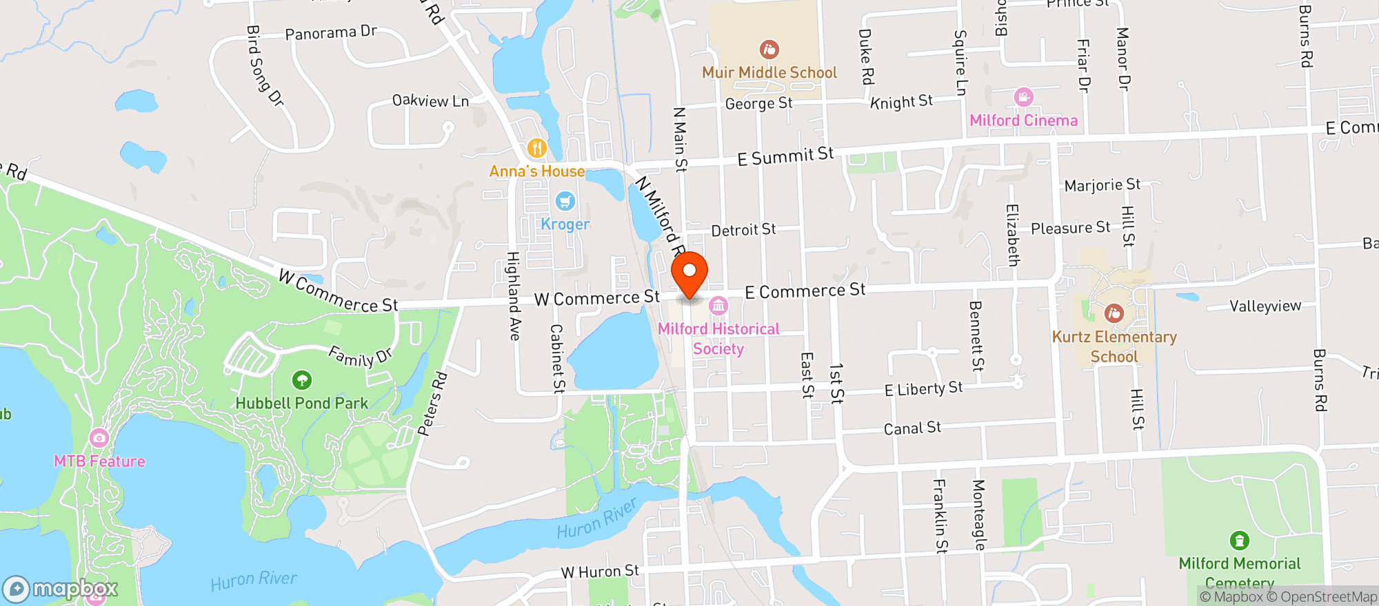 Map showing Smoke Street Barbeque