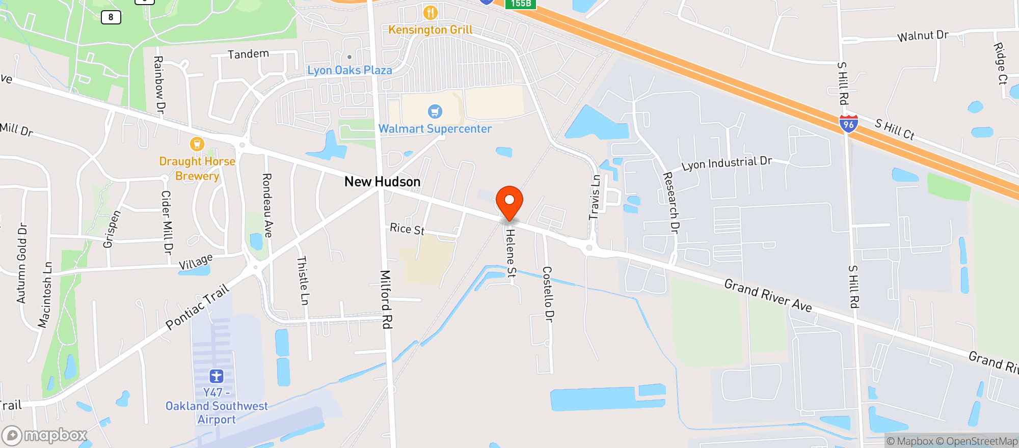 Map showing Teresita Mexican Grill