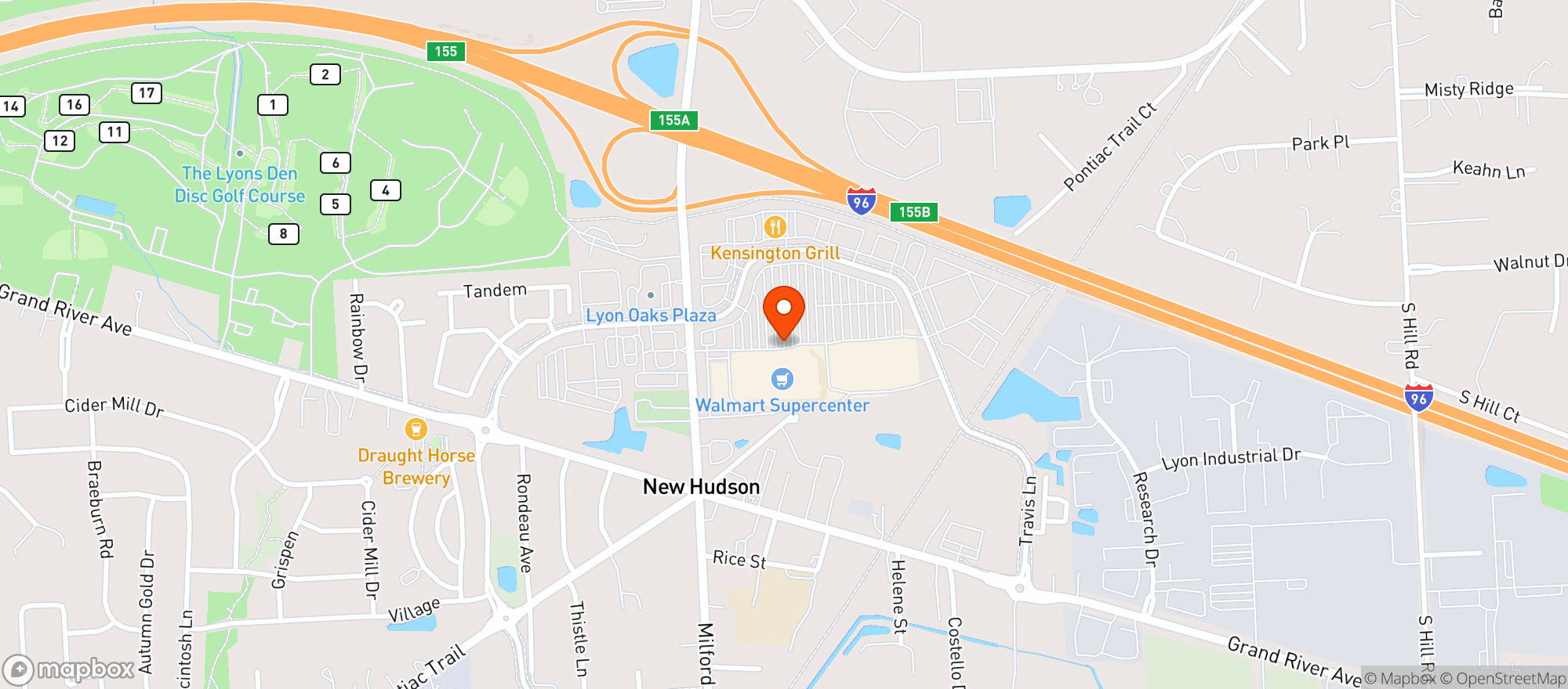 Map showing Walmart Supercenter