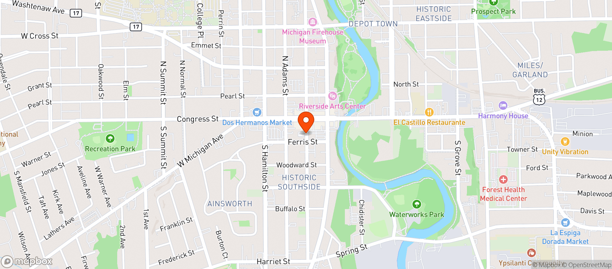 Map showing Beer Cooler Party Store
