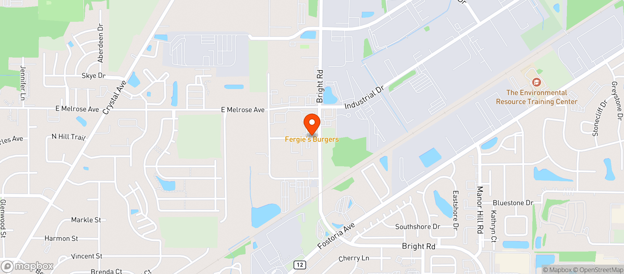 Map showing Bright Road Beverage