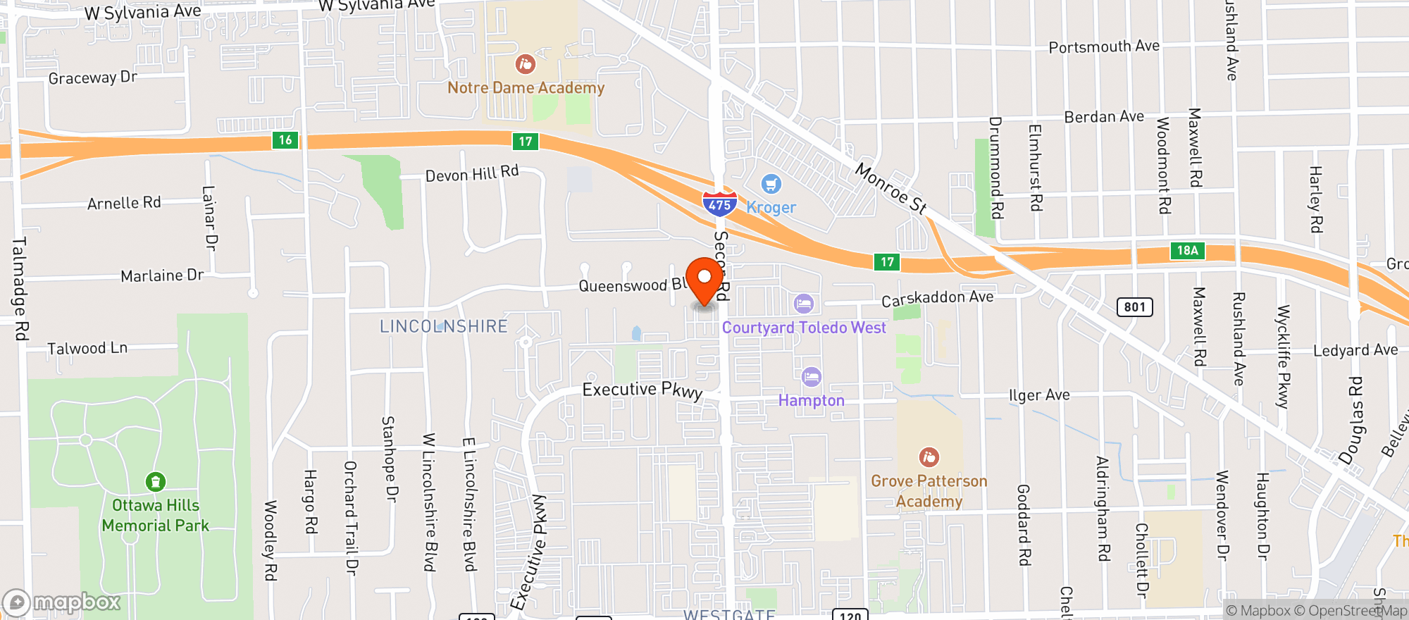 Map showing Cinci Crab Seafood & Bar