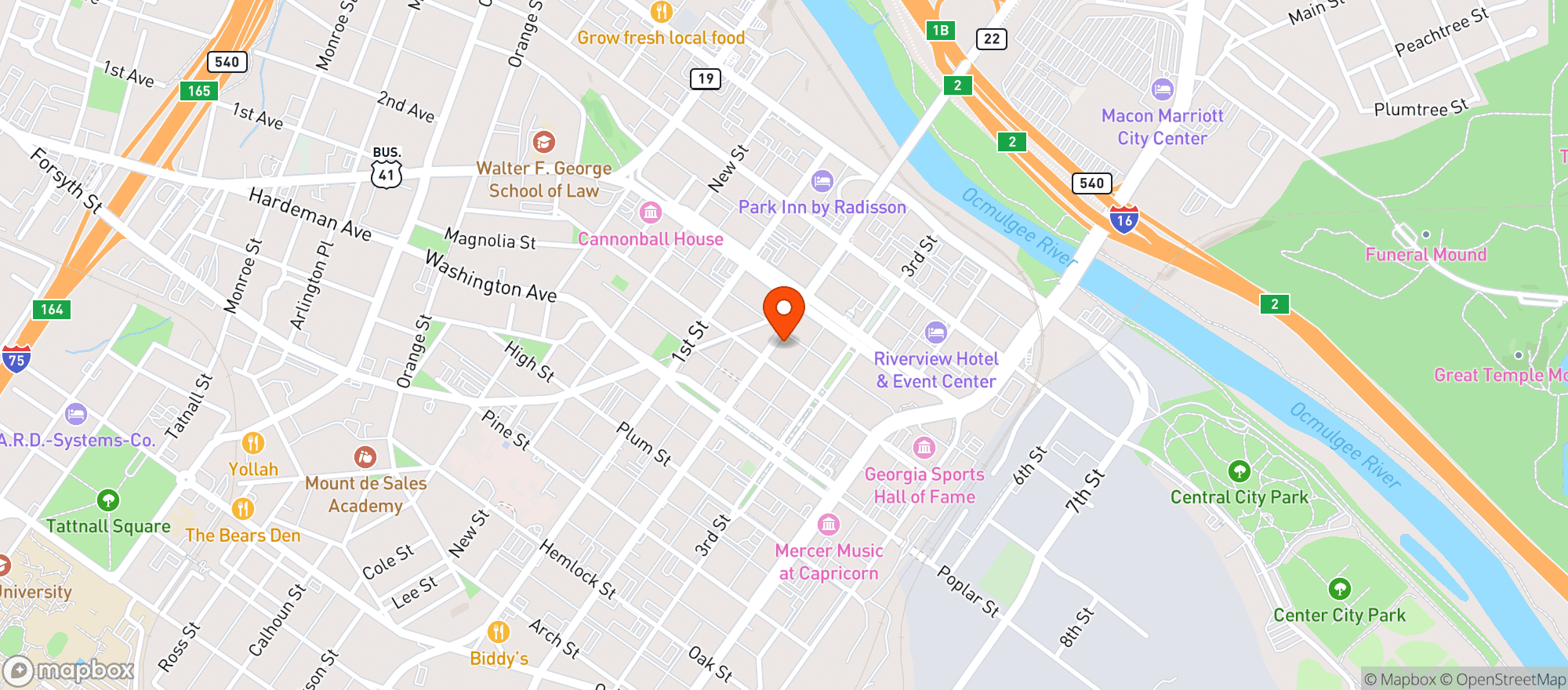 Map showing The Rose Room #0
