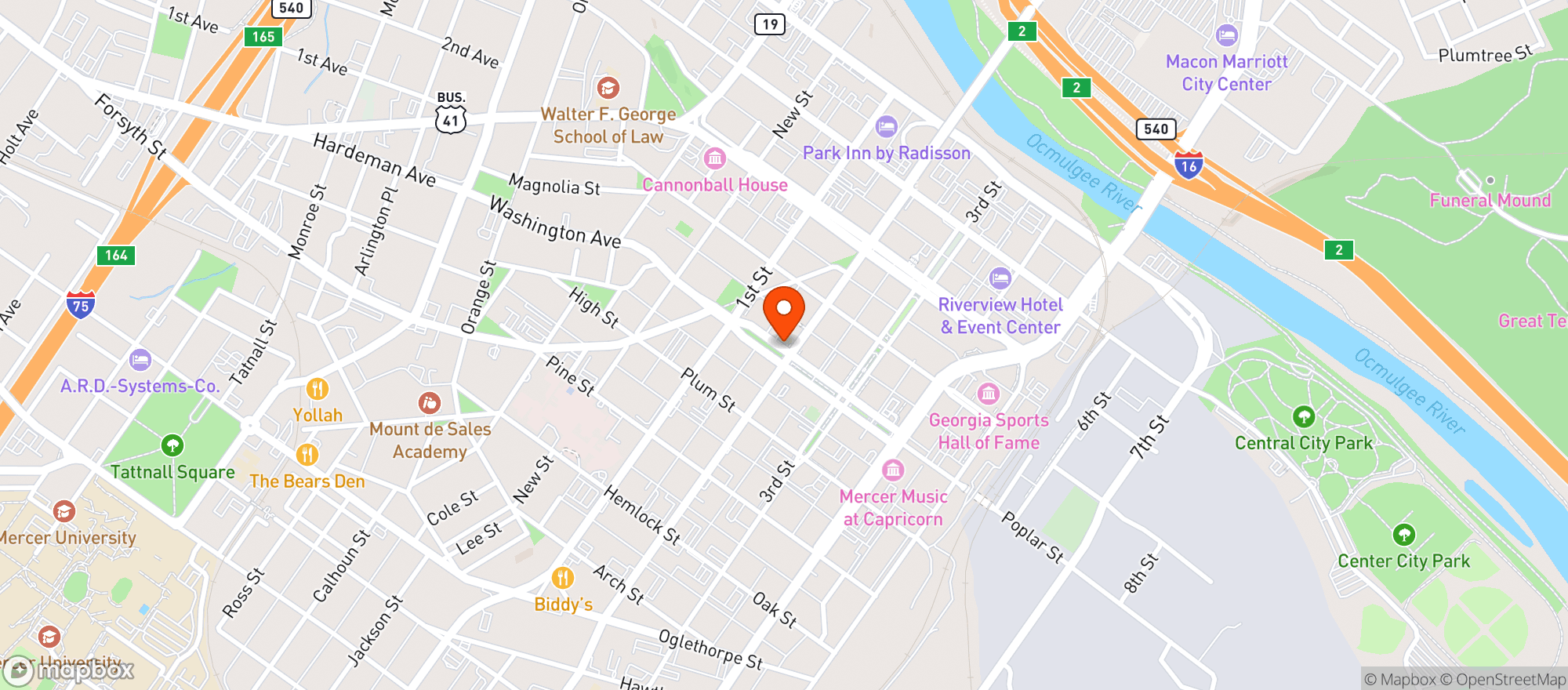 Map showing Kinjo Kitchen + Cocktails