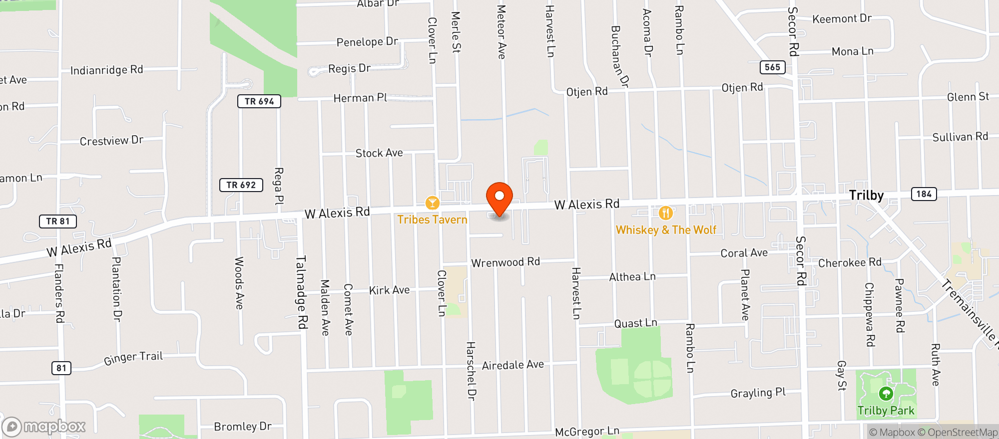 Map showing K&j House Of Meats