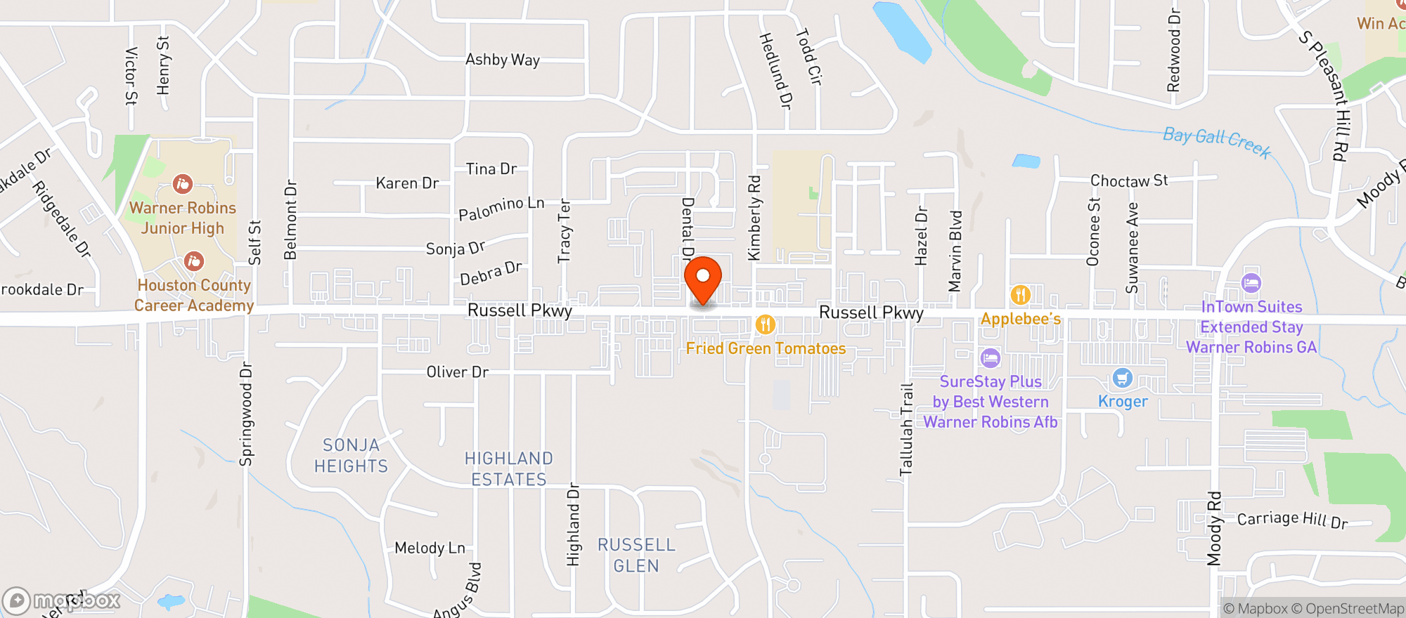 Map showing Bennetts Liquor