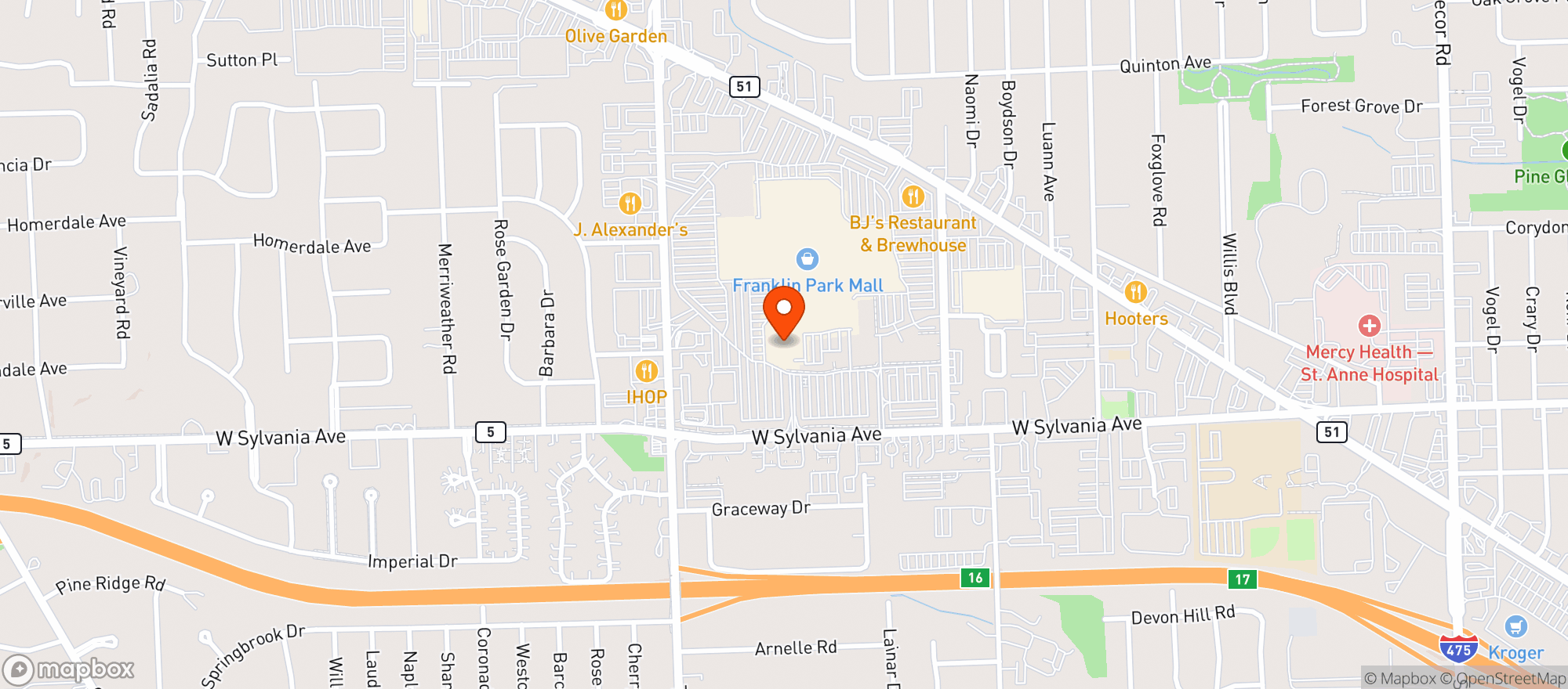 Map showing Gnc