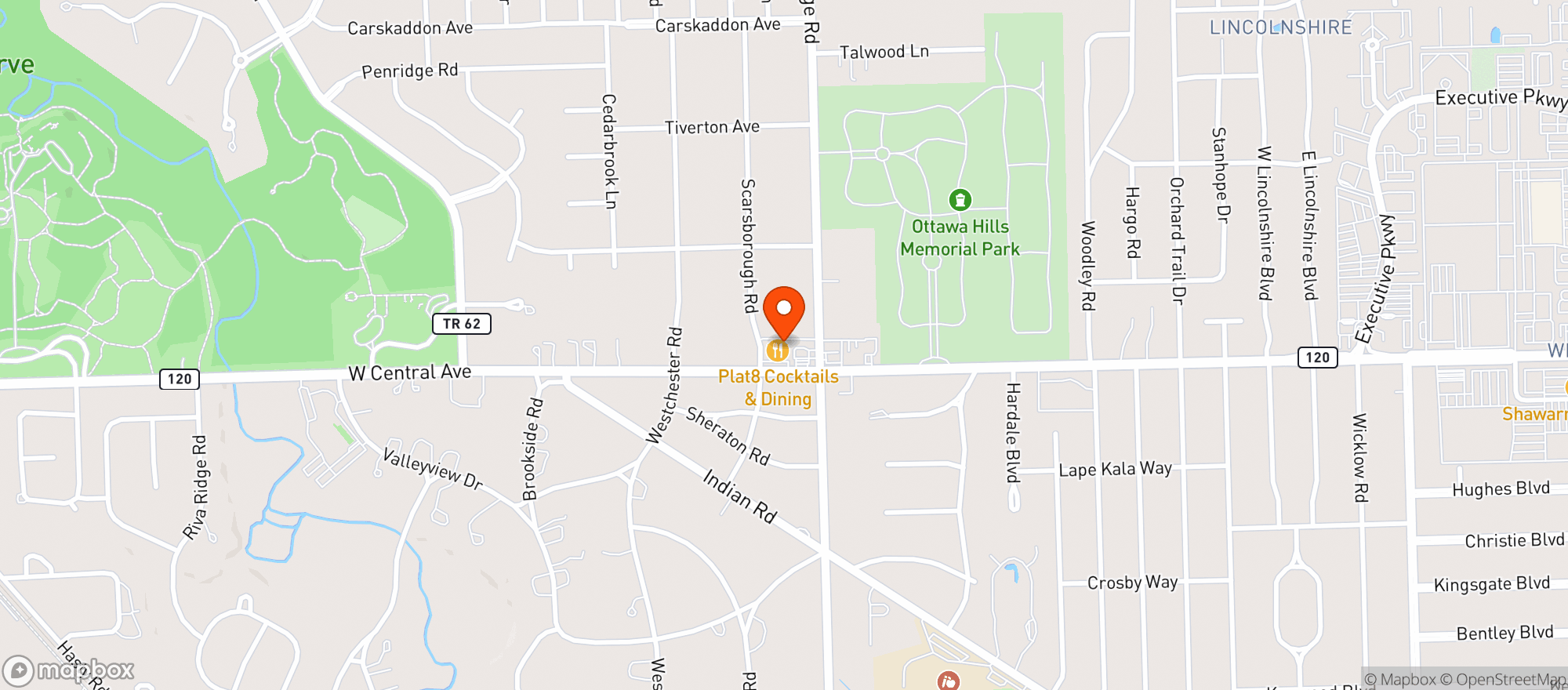 Map showing Stone Cut Bistro