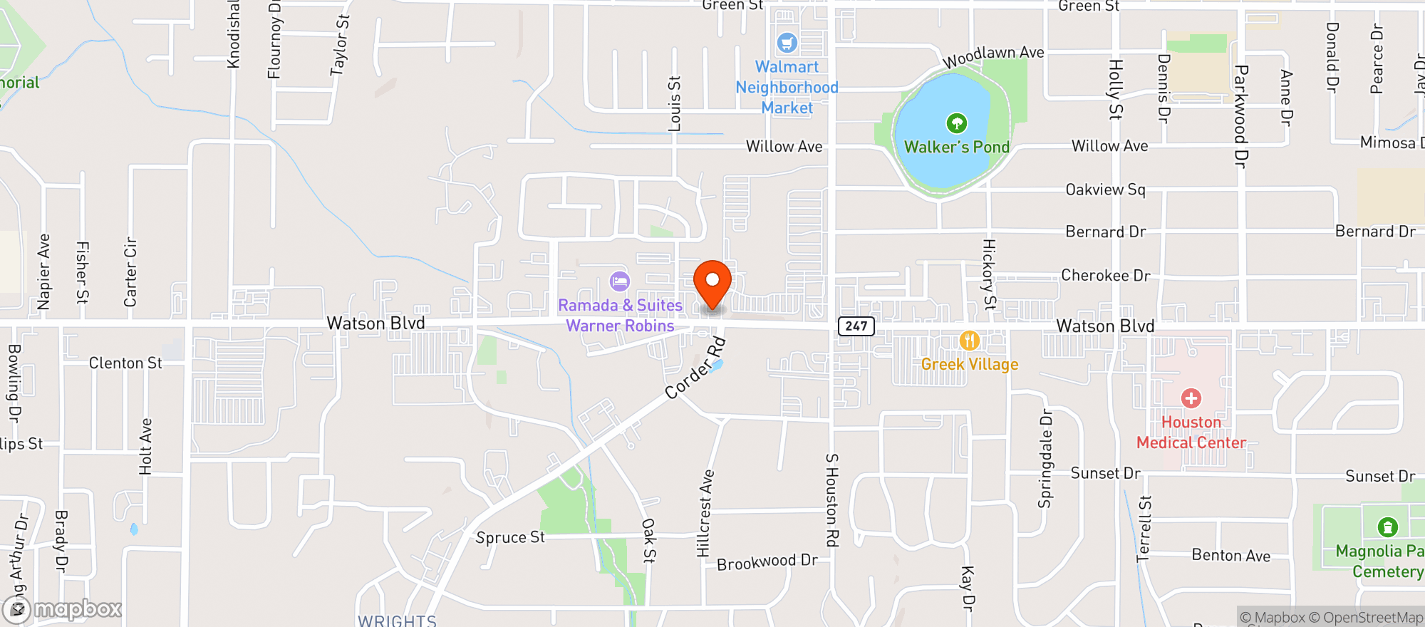 Map showing CIRCLE K