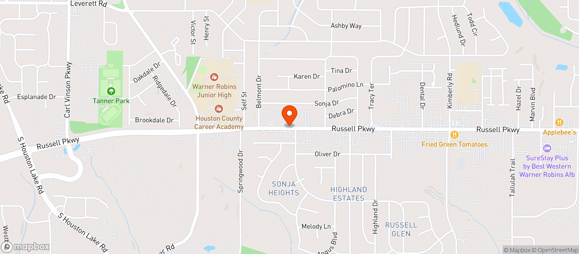 Map showing CIRCLE K #2745129