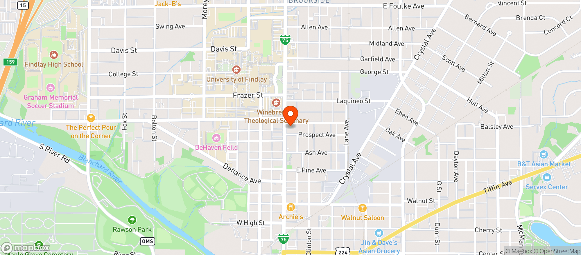 Map showing Som Carryout
