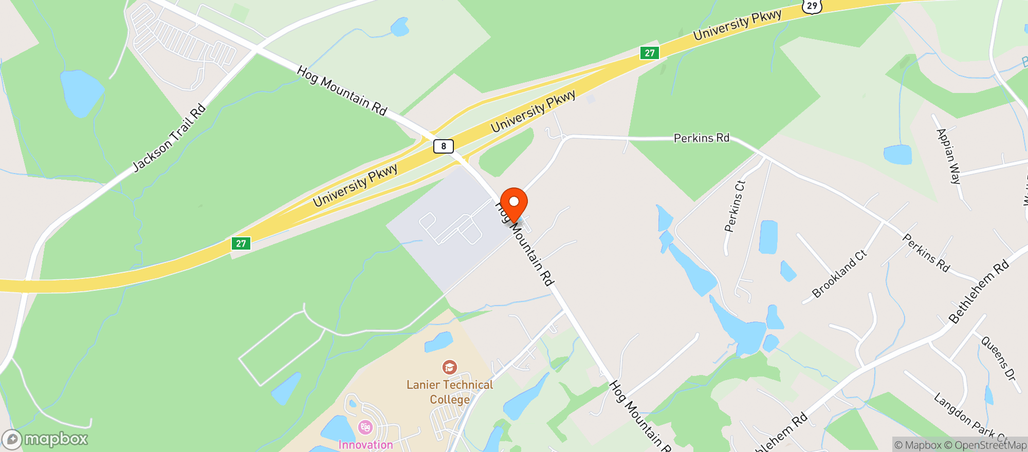 Map showing Bp Food Mart
