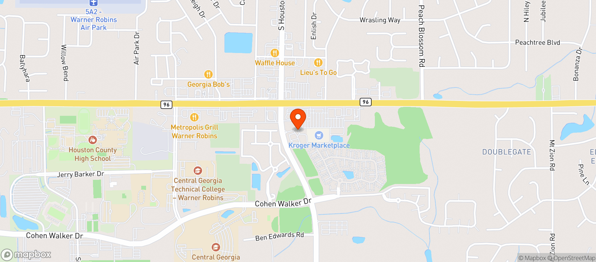 Map showing Gnc