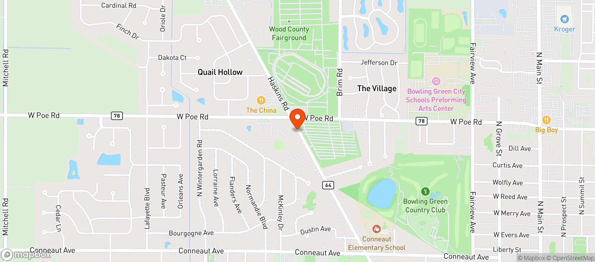 Map showing Bg Beverage Center