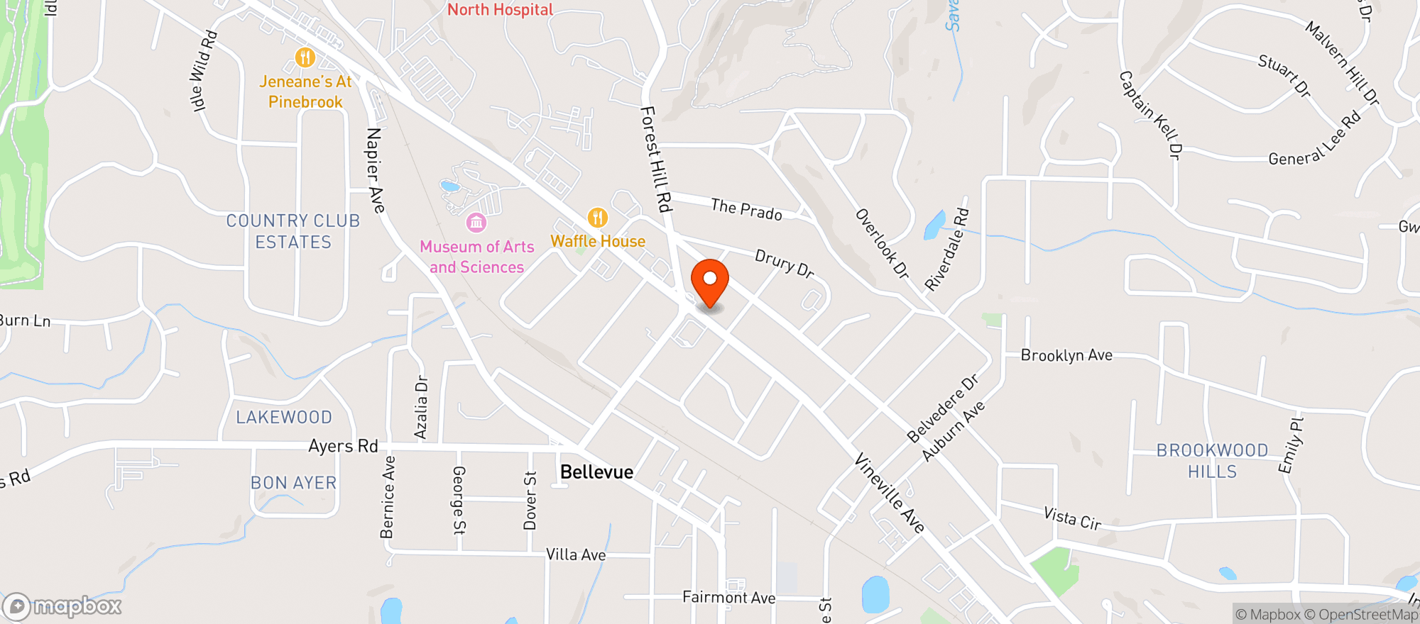 Map showing CIRCLE K