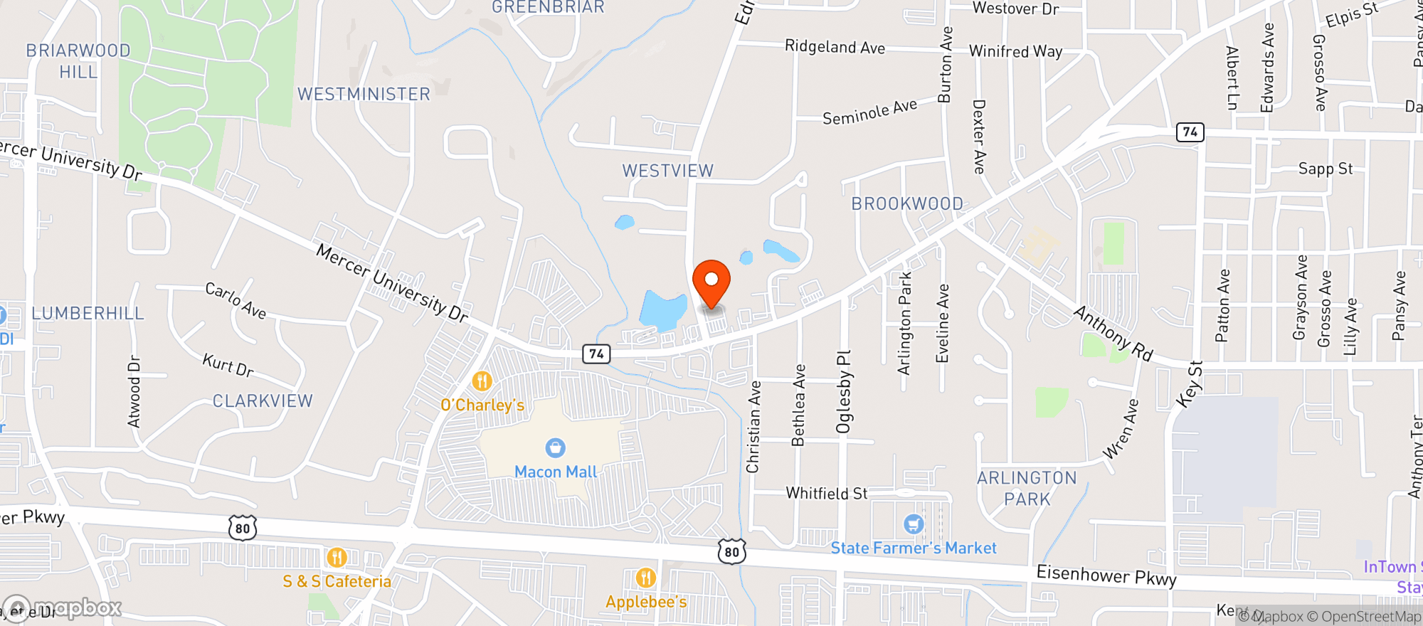 Map showing CIRCLE K