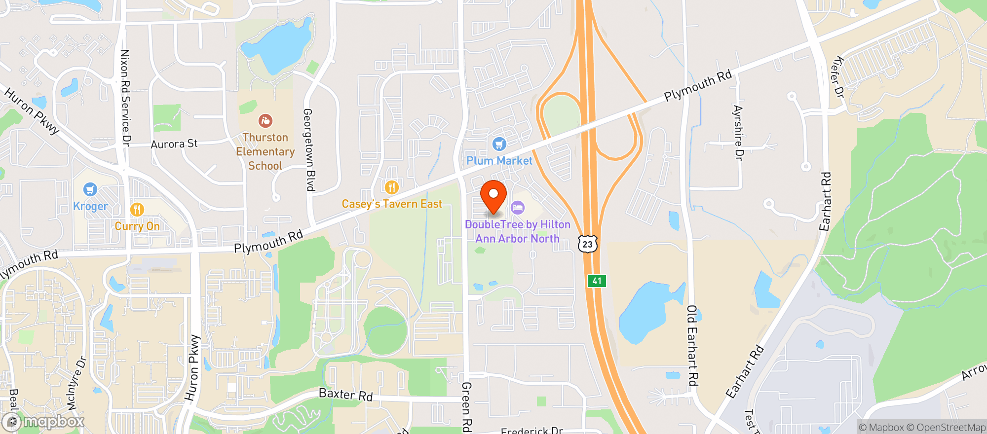 Map showing Busch's - #1048 Green Road AA