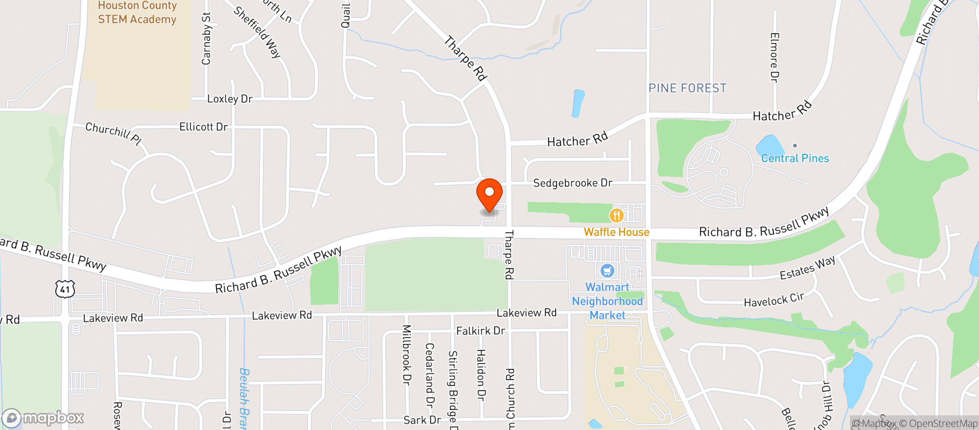 Map showing Hp Liquors