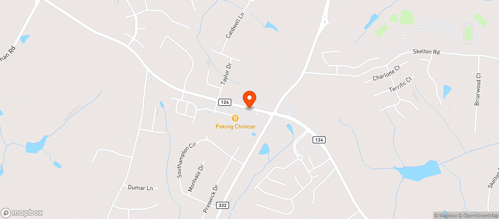 Map showing Publix Super Market