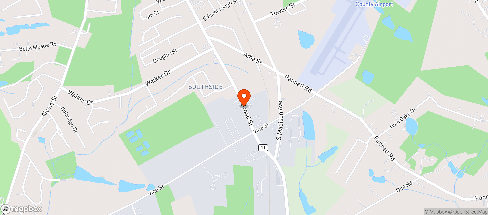 Map showing Marathon