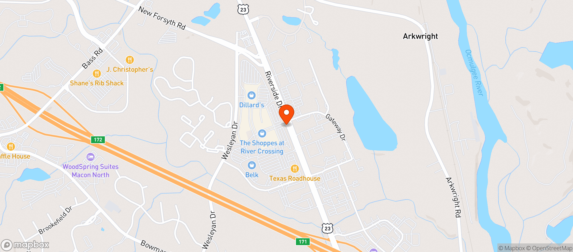 Map showing Gnc