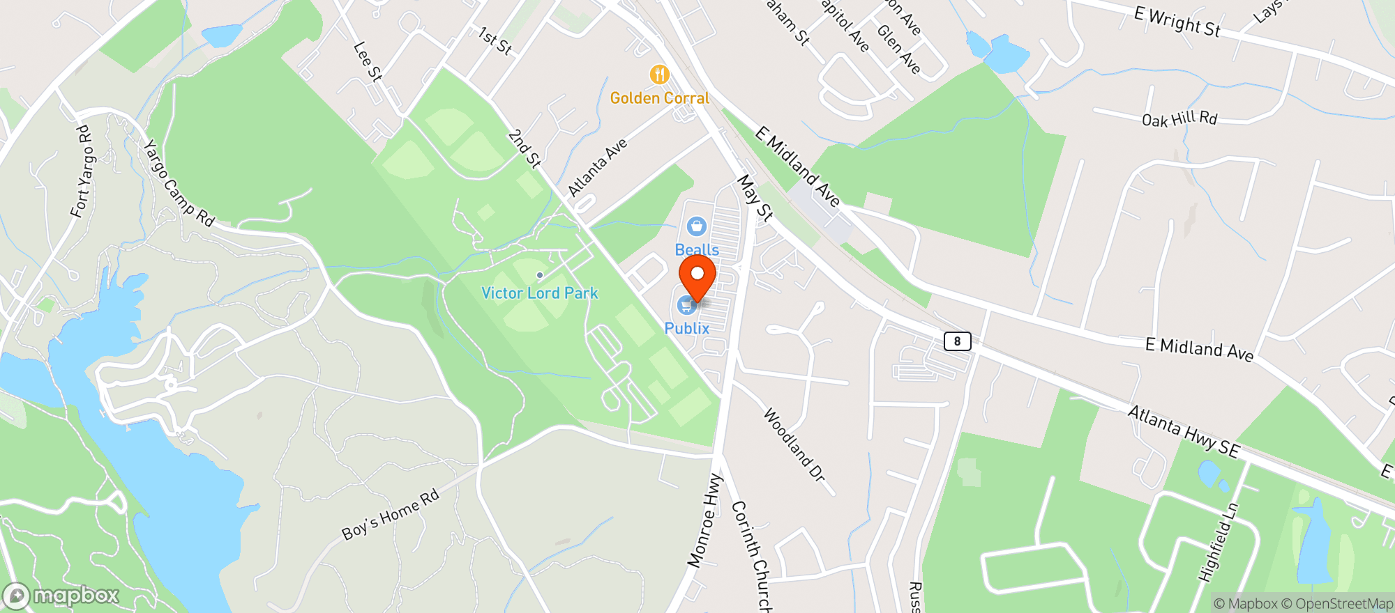 Map showing Gnc