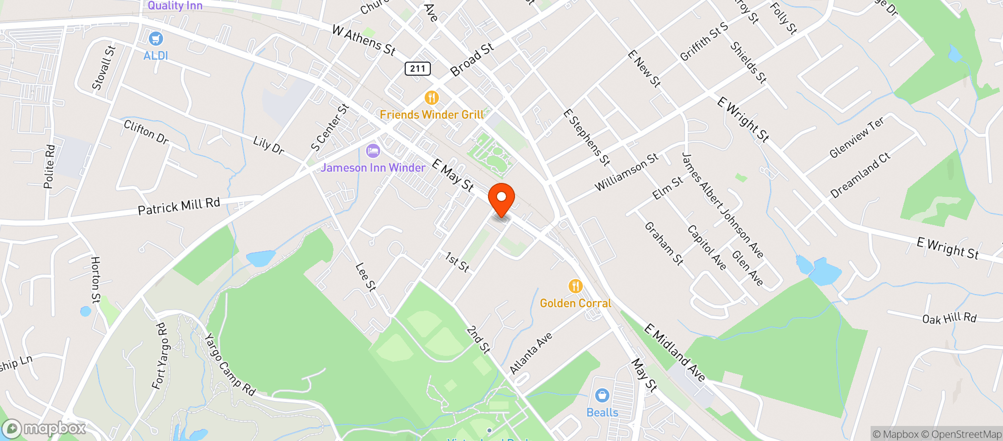 Map showing CIRCLE K