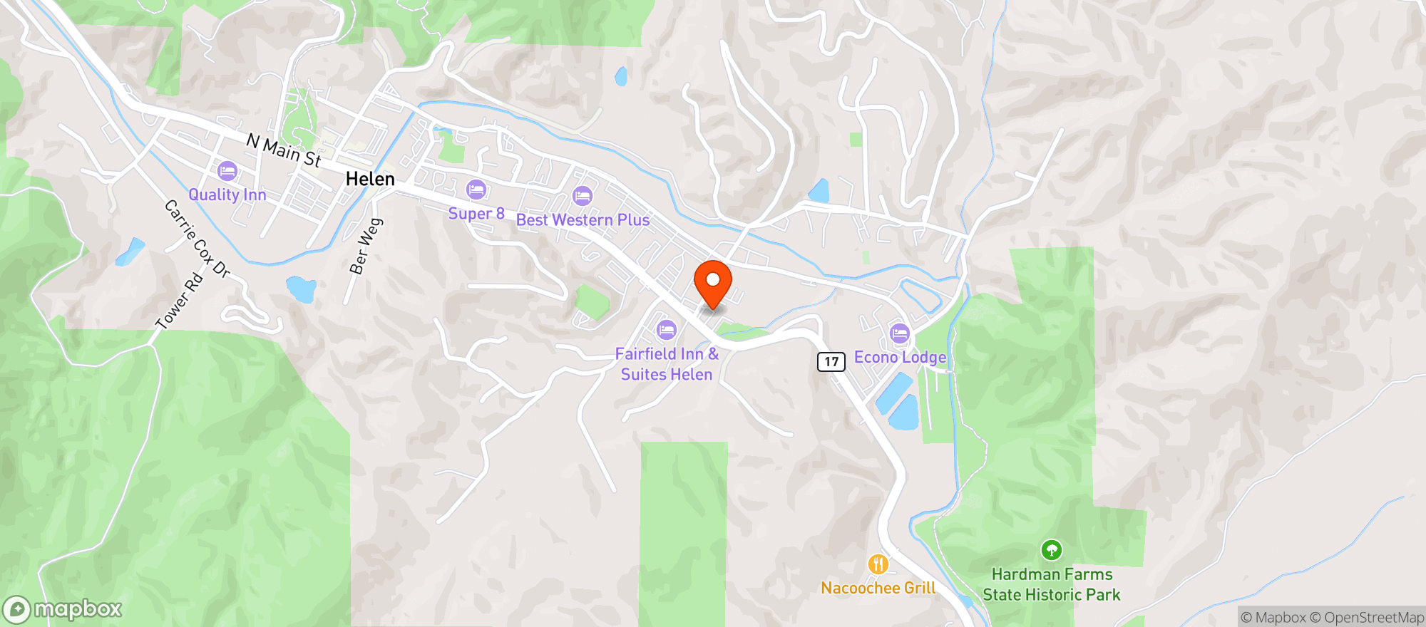 Map showing CIRCLE K