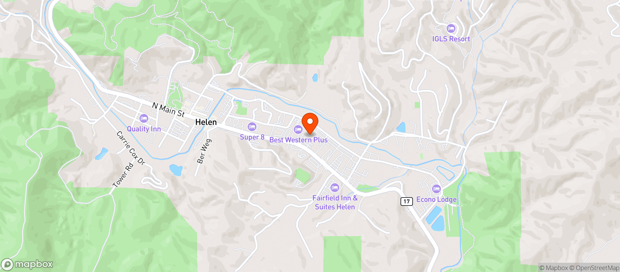 Map showing Alpine Dispensary